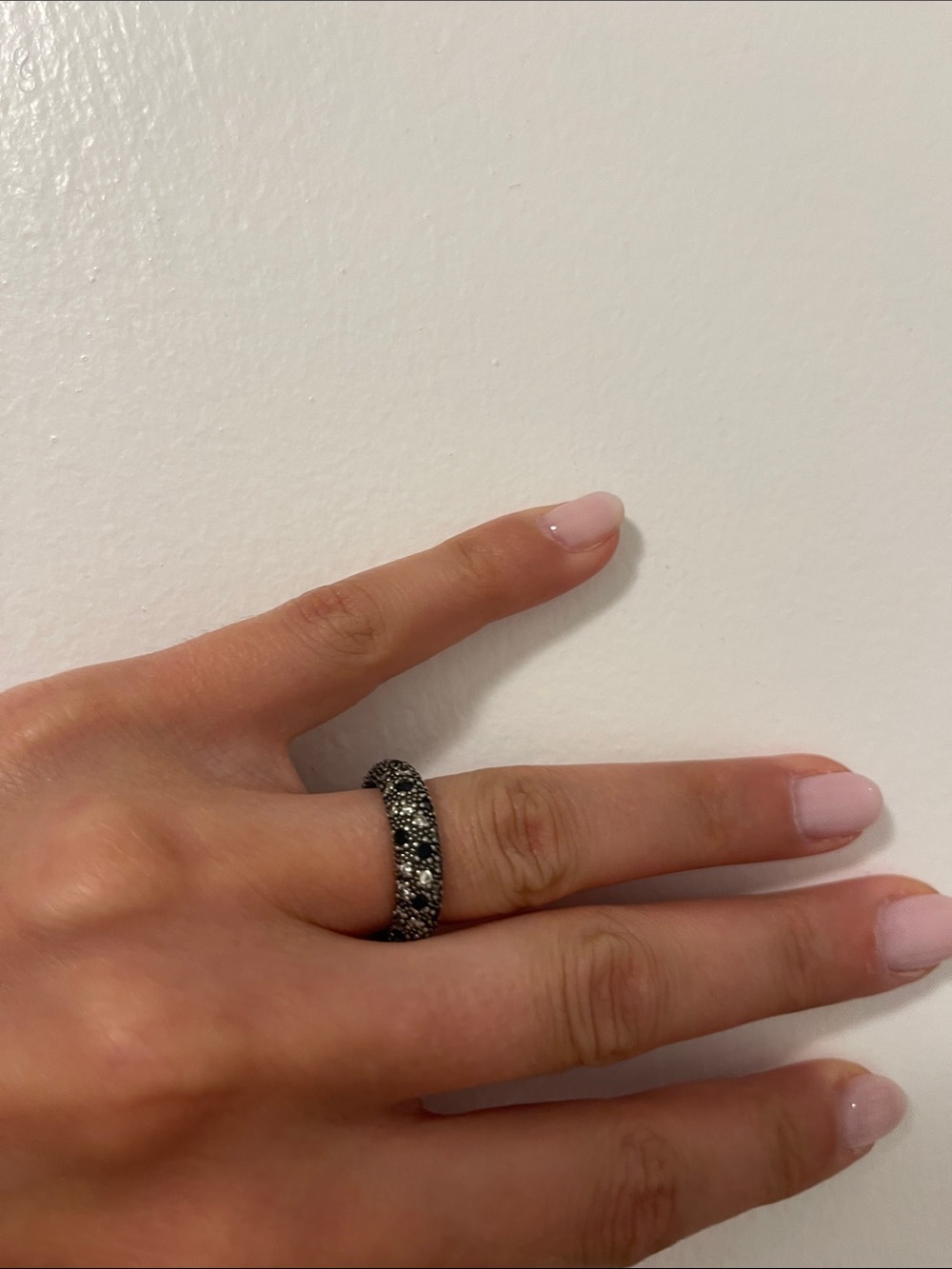 Pandora Black Pavé Crystal Dome Ring